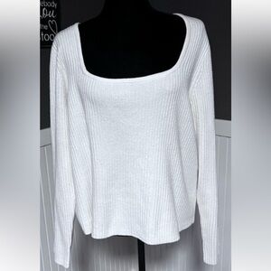 NWT Old Navy women’s ribbed sweater square neck 2X